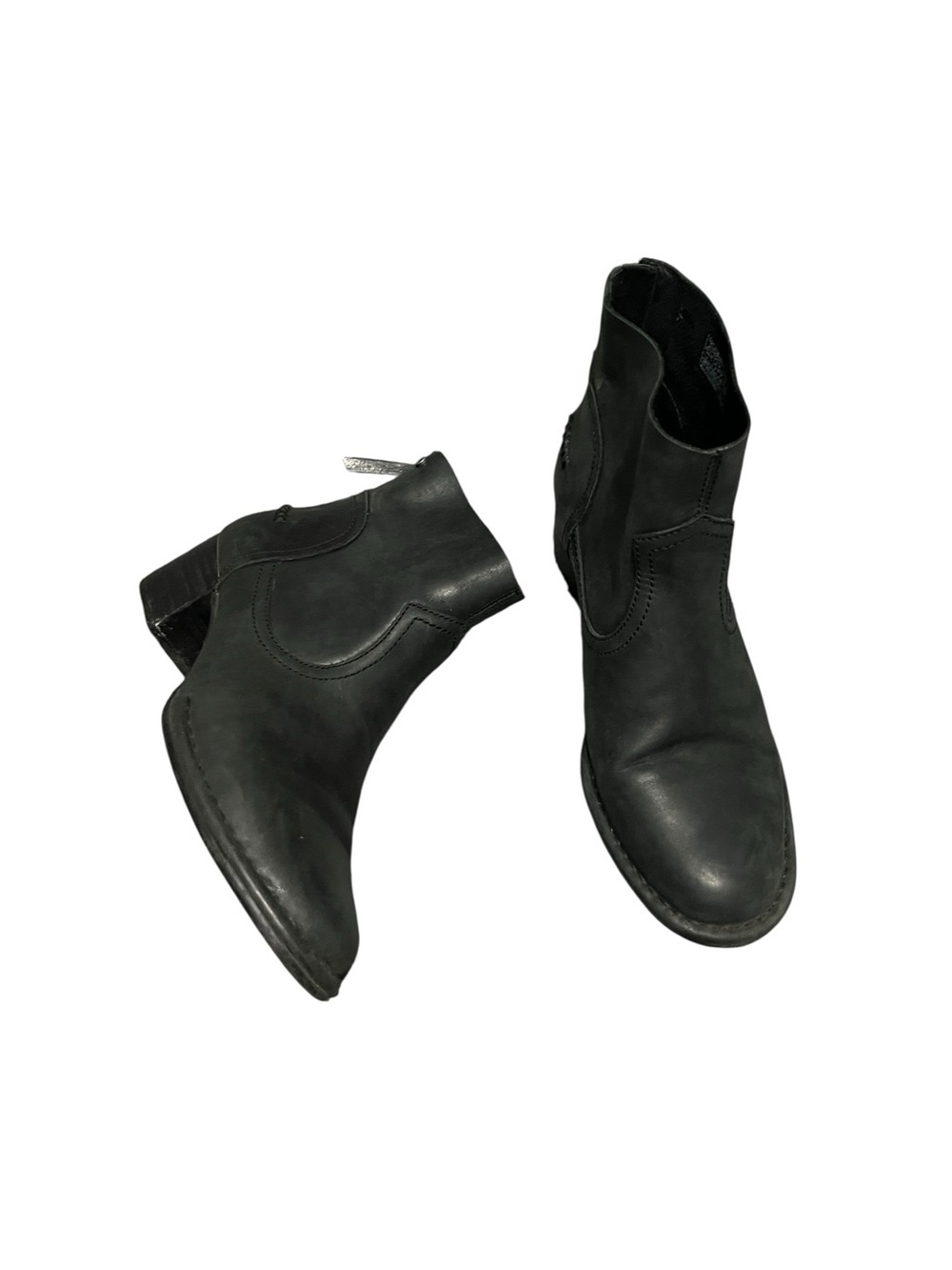 Ugg Bandara Leather Ankle Boot Stye 1098310 Black Sz 7